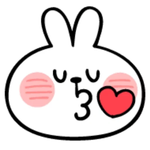 Telegram sticker  little rabbit, rabbit, general rabbit, lovely rabbit, metamorphic rabbit,