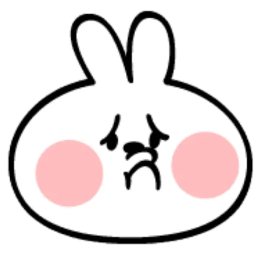 Telegram sticker  rabbit, general rabbit, lovely rabbit, spoiled rabbit, metamorphic rabbit,