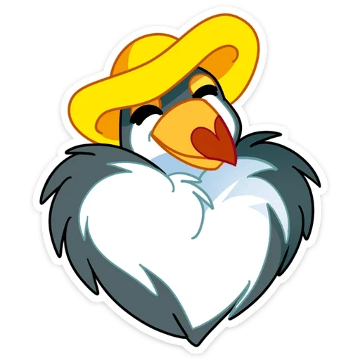 Telegram sticker  chicken, splint, character illustration, vector illustration, penguin teacher club,