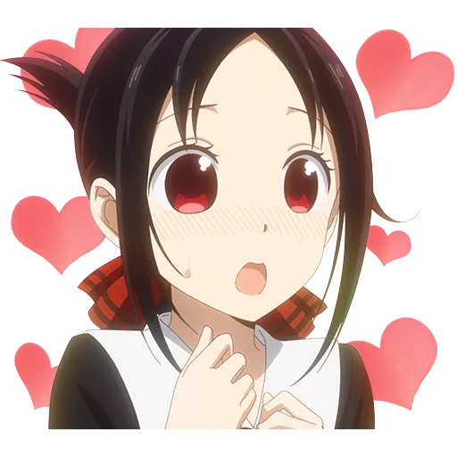Telegram sticker  kaguya sama, anime girls, anime girl, anime characters, kaguya sama love,