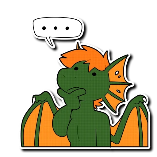 Telegram sticker  the dragon, drakosha, dear dragon, spike dragon, the dragon is children's,