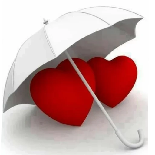 Telegram sticker  my heart, love of the heart, love of the heart, the heart under the umbrella, the heart under the umbrella,