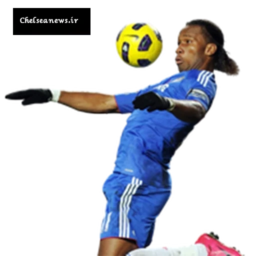 Telegram sticker  didier drogba, football players, football player mike, a team of football players, a football player with a white background,