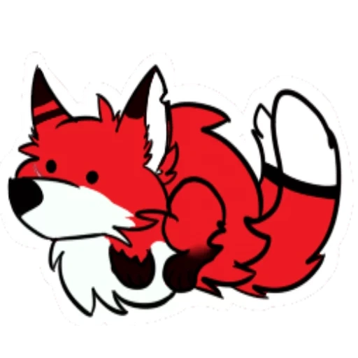 Telegram sticker  fox, the fox waved, lovely fox, red cliff fox, red fox,