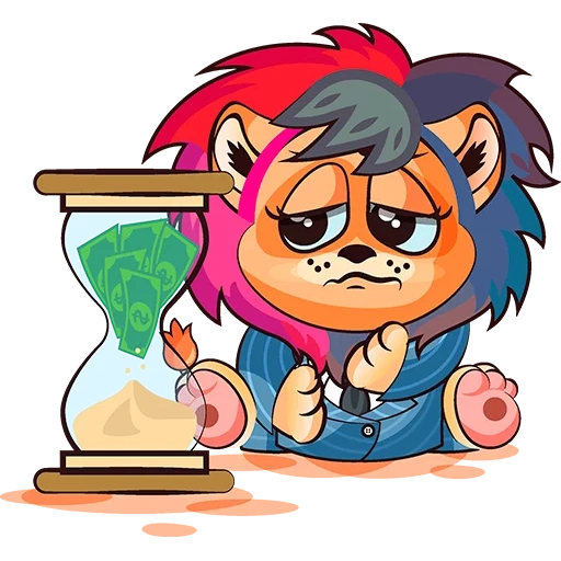 Telegram sticker  anime, the lion cub became ill, crying lion cub, sad lion, steams-powders are the latest 2021,