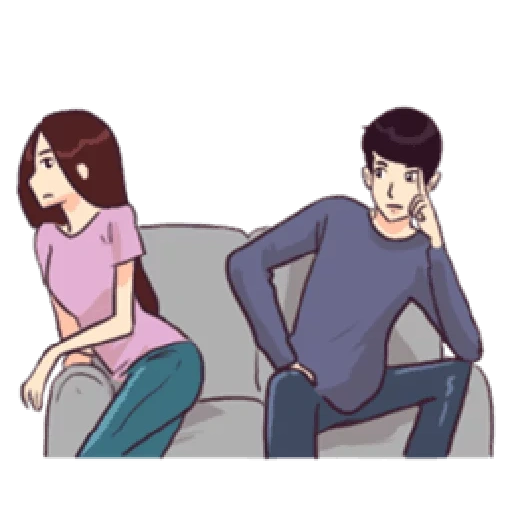 Telegram sticker  right, relationship, check out, a couple, photo apartment,