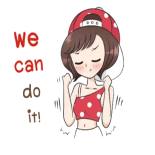 Telegram sticker  picture, girls, young woman, lovely girl, drawing a girl,