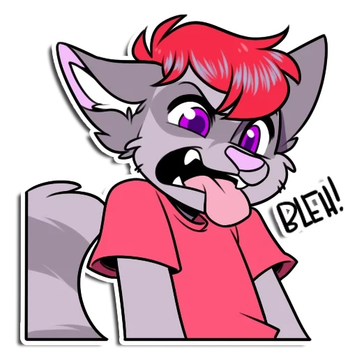 Telegram sticker  animation, frie art, foley roxey, frie characters, frey roxey,