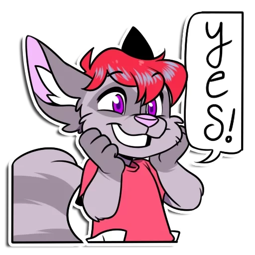 Telegram sticker  animation, foley roxey, frie's sketch, frie characters, frey roxey,