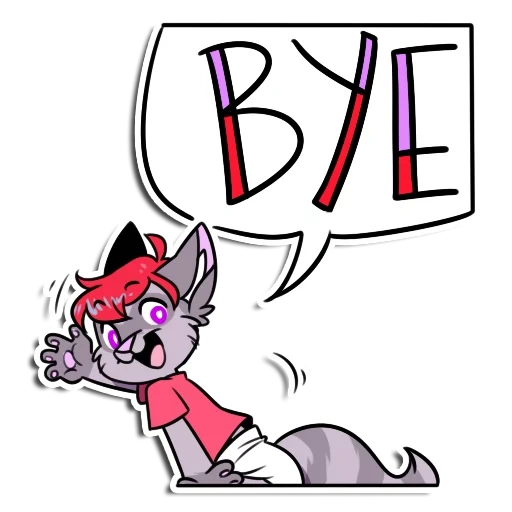 Telegram sticker  animation, character, mr cat, tom and jerry art, fictional character,