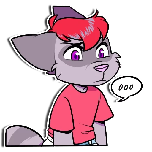 Telegram sticker  animation, rage mouse, foley roxey, frie characters, frey roxey,