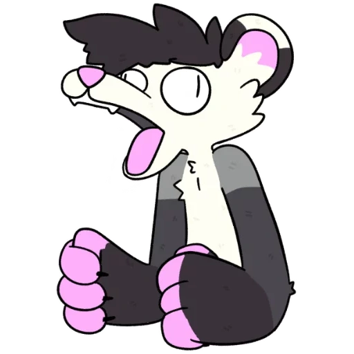 Telegram sticker  animation, character, frie art, fury animation, frie characters,