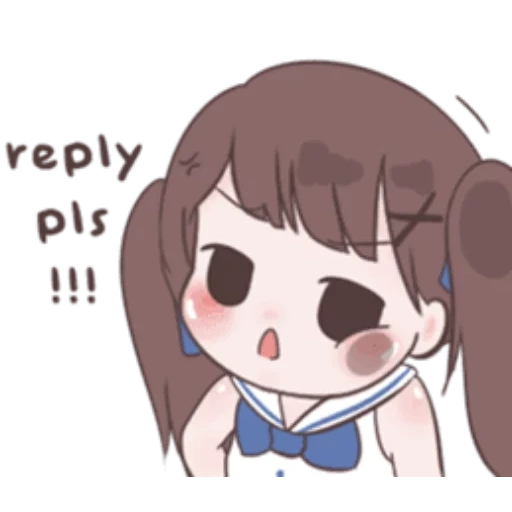 Telegram sticker  chibi, anime, picture, anime cute drawings, chibi characters anime,