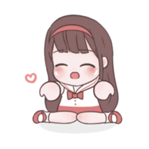 Telegram sticker  picture, chibi anime, anime drawings, menher chan chibi, anime drawings are cute,