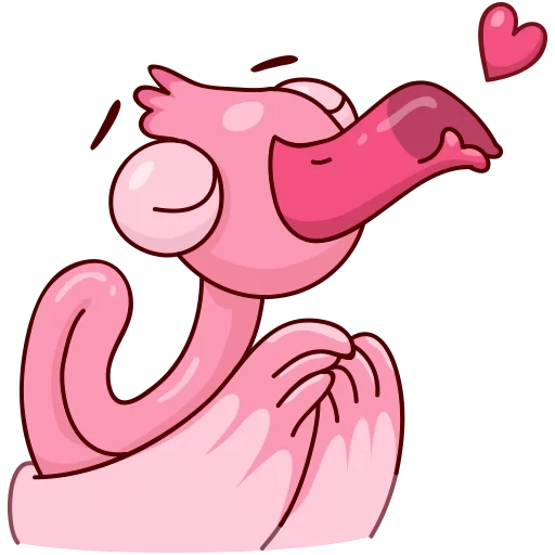 Telegram sticker  flamingo, flamingo ayo, eyo flamingo, flamingo emoji,