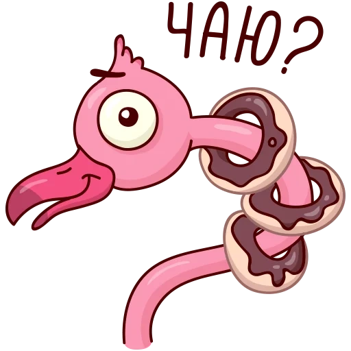 Telegram sticker  ayo, flamingo, flamingo ayo, eyo flamingo,