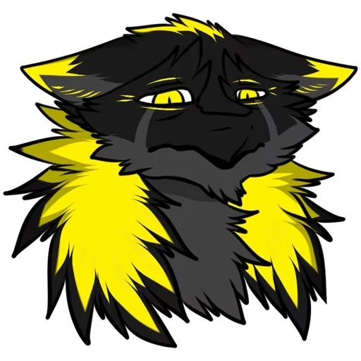Telegram sticker  animation, people, star head, frie's coat of arms, warrior cat,