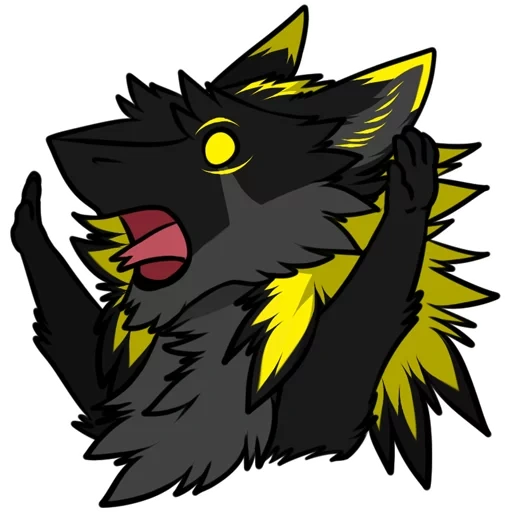 Telegram sticker  wolf, wolf, animation, evil wolf, wolf character,