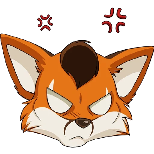 Telegram sticker  fox, fox, li sena, fox pattern,