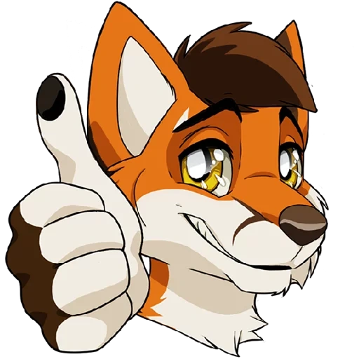 Telegram sticker  fox, animation, fuli, fox fry,