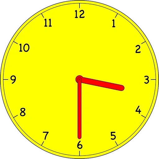 Telegram sticker  clock face, yellow clock, the dial of the clock, analog watches, an hourly dial,