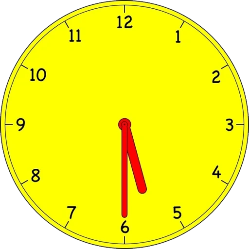 Telegram sticker  clock face, the dial of the clock, an hourly dial, the dial is six hours, half past quarter past quarter to,