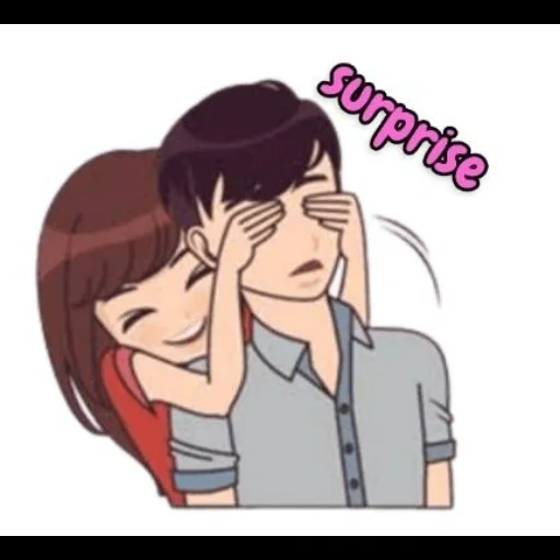 Telegram sticker  couples, anime, drawings of steam, love couple, madly about you vzlom,
