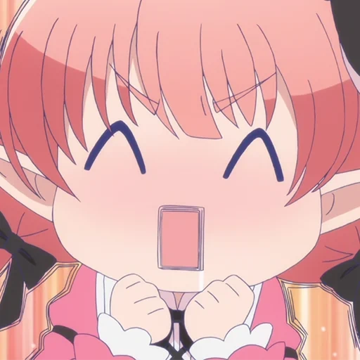 Telegram sticker  archer, anime cute, satania chibi, anime characters, love the problem is otaku,
