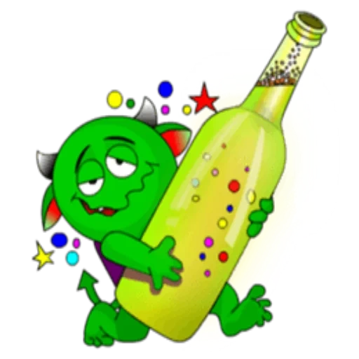 Telegram sticker  cucumber, bottle, the stickers are different, cartoon bottles, cartoon bottle,