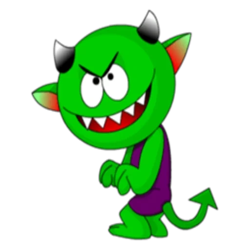 Telegram sticker  green devil, green devils, fictional character, the green devil is in the prisoner, happy tree friends flippe,