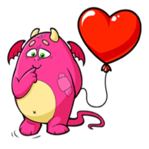 Telegram sticker  joke, human, pink elephant, cartoon elephant, a cheerful hippo,