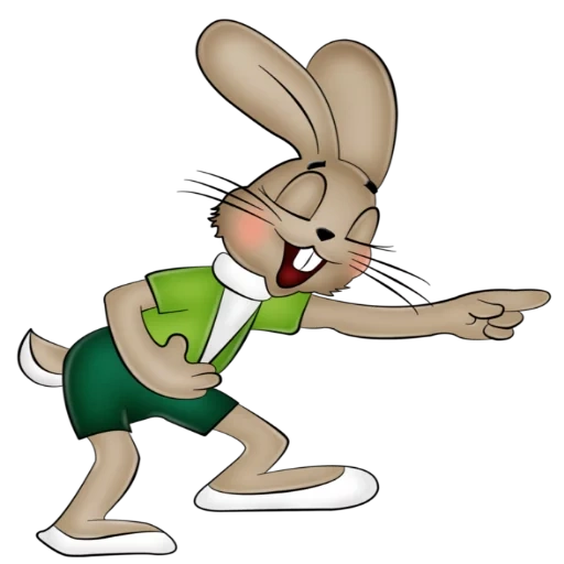 Telegram sticker  hare character, hare wait, honey wait, hare hare wait,