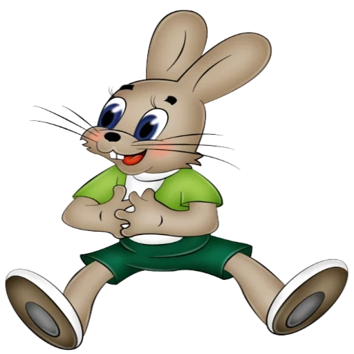 Telegram sticker  hare character, wait rabbit, hare wait, rabbit wait a minute draw, rumyanov hare etc,