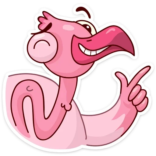 Telegram sticker  flamingo ayo, eyo flamingo, flamingo emoji,