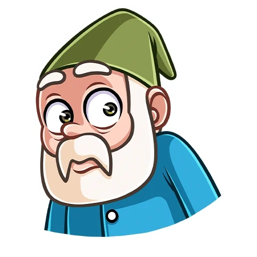 Telegram sticker  dwarf, grandfather gnome, icon grandfather t,