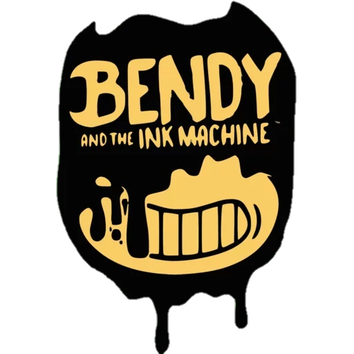 Telegram sticker  bendy ink, ink machine, bundhit ink machine, bendy and the ink machine, bendy and the ink machine game,