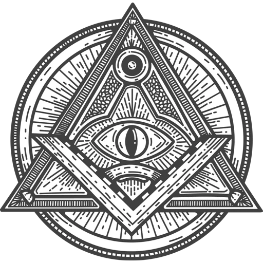 Telegram sticker  a symbol of freemasonry, illuminati symbolism, symbol of the all-seeing eye, symbolism of illuminati freemasons, freemasonry symbolizes the all-seeing eye,