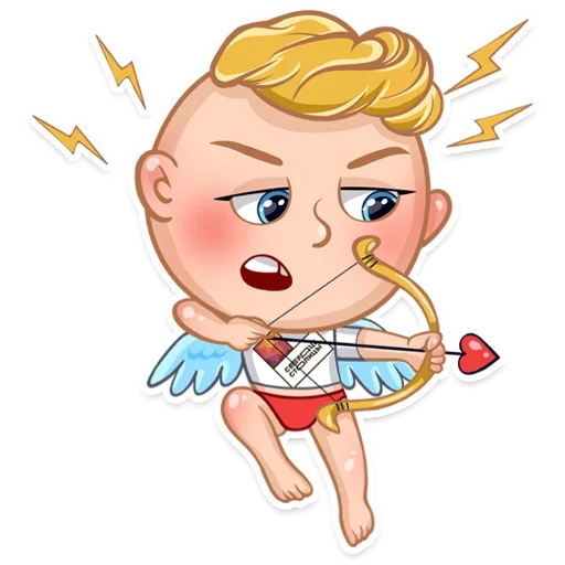 Telegram sticker  angel, cupid, angel boy, cupid drawing,