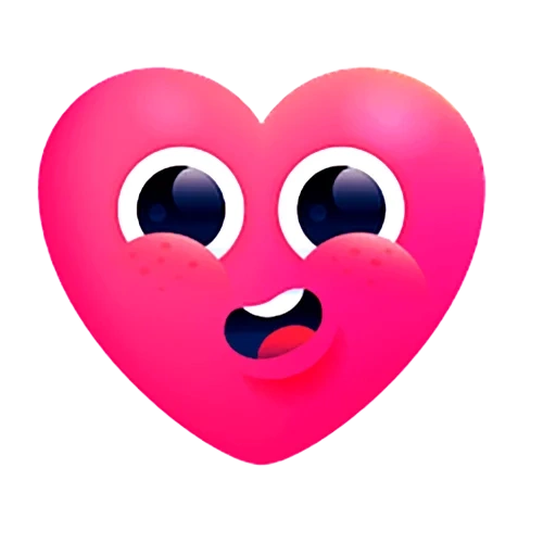 Telegram sticker  valentine's day, heart in eyes, the heart of eyes, smiling face heart, expressing one's heart,
