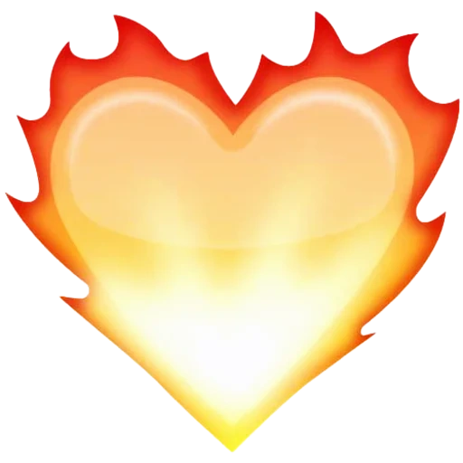 Telegram sticker  smile at the fire, expression of heart fire, expression of heart fire, smiling face burning heart, burning heart emoji,