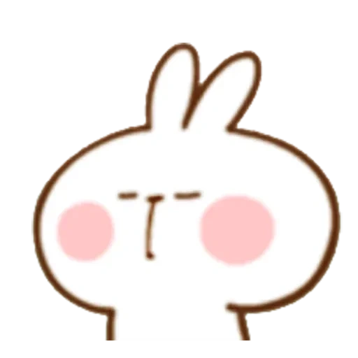 Telegram sticker  rabbit, cute rabbit, dear rabbit, spoiled rabbit, cute rabbits,