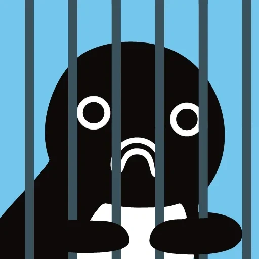 Telegram sticker  funny, icon prison, prison icon without trial,