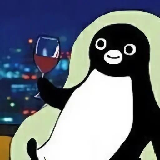 Telegram sticker  funny, lolo penguin, anime penguin, lolo penguin,