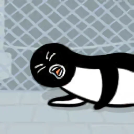 Telegram sticker  cat, penguin, penguin, lolo penguin, penguin linux,