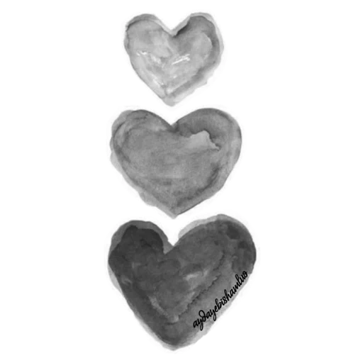 Telegram sticker  heart shape, heart watercolor painting, heart painting, aesthetics of mind, watercolor heart,