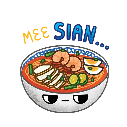 Telegram sticker  food, ramen, ramen kawai, japanese food,