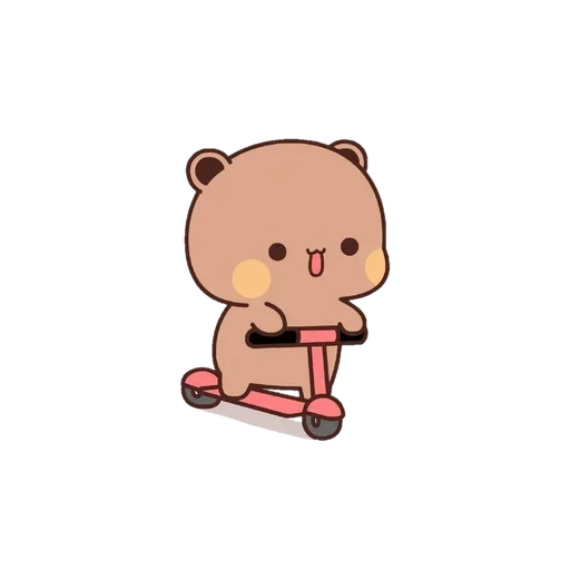 Telegram sticker  kawaii, anime cute, the bear is cute, panda dudu bubu, panda drawing cute,