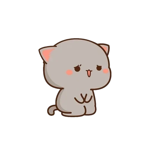 Telegram sticker  cat, cute cat, chibi cute, cattle cute drawings, lovely kawaii cats,