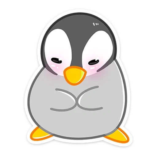 Telegram sticker  penguin, winter friend, smiling penguin, penguin pattern, penguin cartoon,